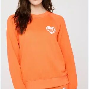 Spiritual Gangster size small Orange Love Luna sweatshirt